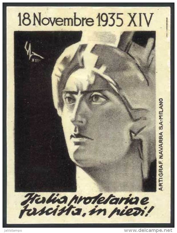 1935 Cinderella, Fascist Propaganda, VF Quality, Rare! - Sin Clasificación