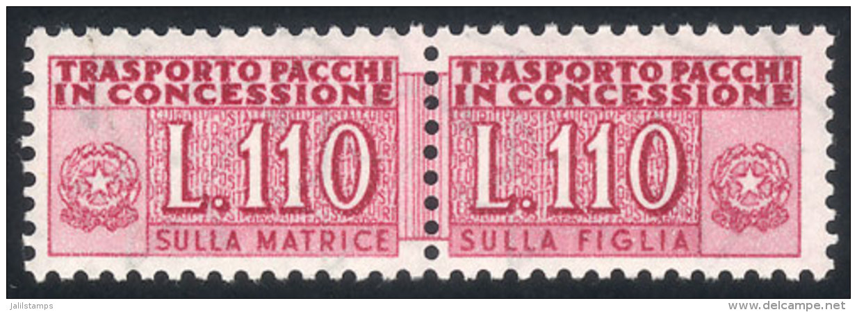 Yvert 97, 1956/68 110L. Lilac Rose, Mint Never Hinged, Excellent Quality, Catalog Value Euros 450. - Sin Clasificación