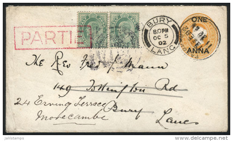 Cover Sent From BURY To England On 5/OC/1902, VF Quality! - Other & Unclassified