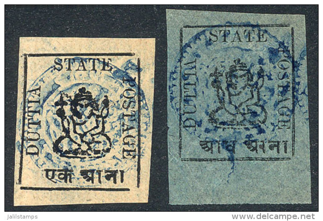 Sc.10 + 12, Mint No Gum (as Issued), Excellent Quality, Catalog Value US$325. - Datia