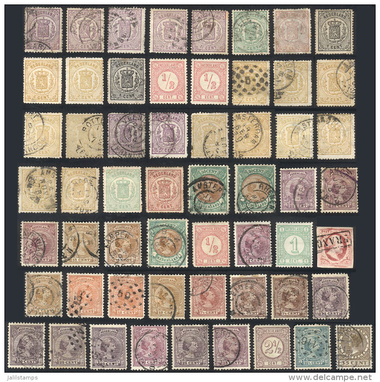 Lot Of Stamps Issued Approximately Between 1869 And 1900, Most Used (some Unused With Gum, Others Without Gum) And... - Collections