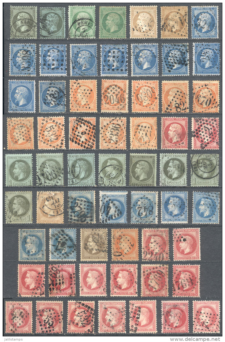 Lot Of Stamps Issued Between 1861 And 1867 Approx., Almost All Used And Of VF General Quality, Yvert Catalog Value... - Autres & Non Classés