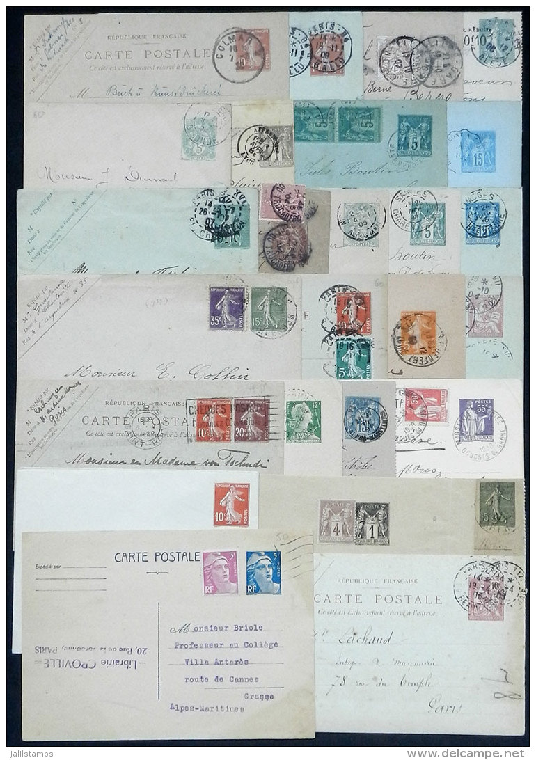 26 Old Used Postal Stationeries, Interesting Range Of Cancels And Destinations, Very Nice Group, Low Start! - Otros & Sin Clasificación