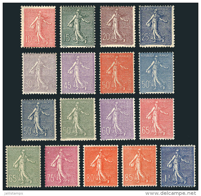 Sc.138/154, 1903/38 Marianne The Sower, Cmpl. Set Of 17 Mint Values, VF General Quality (some MNH), Catalog Value... - Other & Unclassified