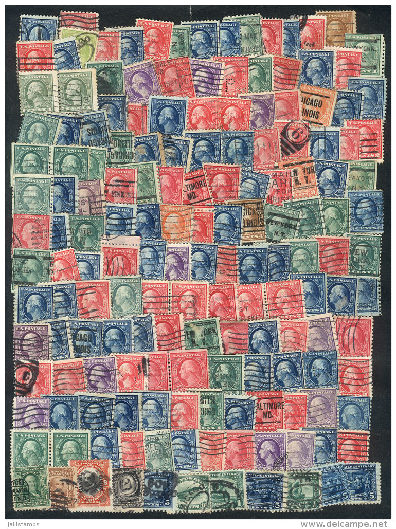 Several Hundreds Used Stamps, Unchecked Lot! It Includes Perfins, Precancelled, Coils, Etc. The Specialist Will... - Sonstige & Ohne Zuordnung