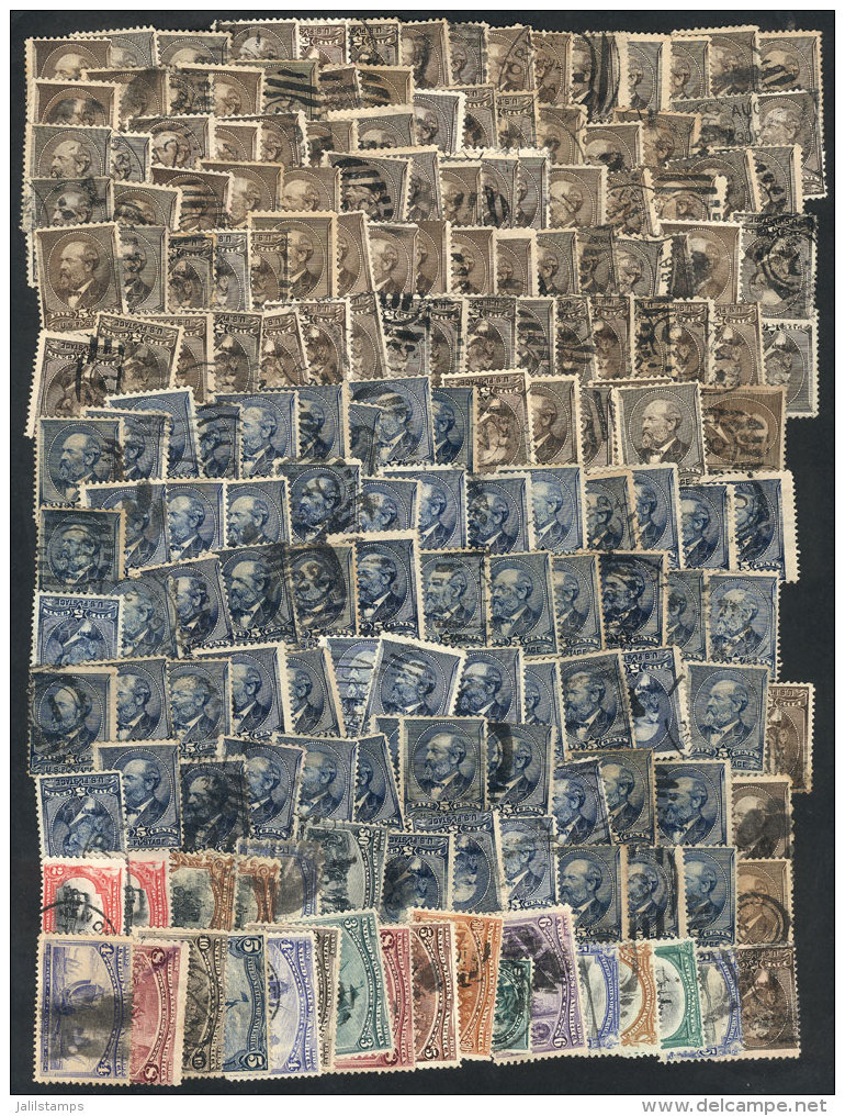 Lot Of Old Stamps, Used, Most Of Fine Quality (some With Defects), High Catalog Value, Low Start! - Other & Unclassified