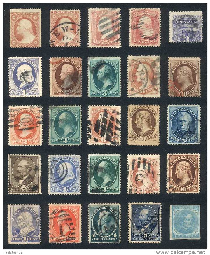 Lot Of Very Old Used Stamps, Fine To Excellent Quality, Scott Catalog Value US$500+ - Other & Unclassified