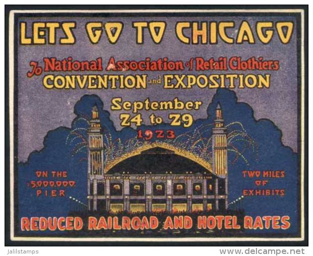 Large Cinderella (95 X 75 Mm), Advertising The National Association Of Retail Clothiers Convention And Exposition,... - Otros & Sin Clasificación