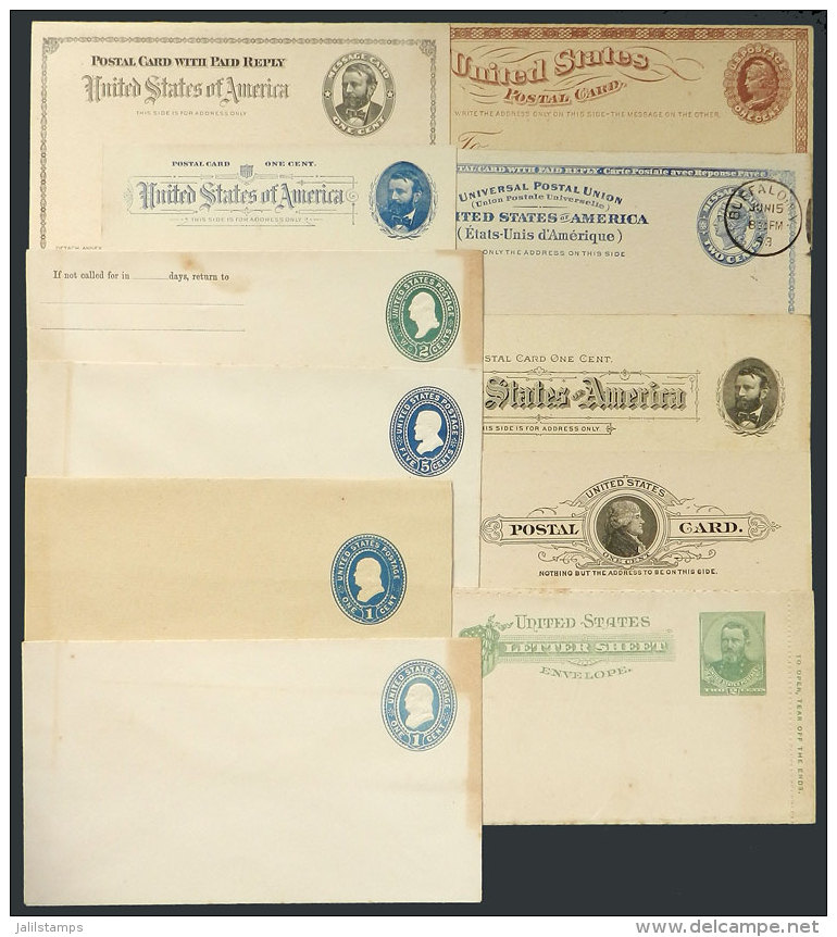 11 Old Postal Stationeries, Fine General Quality (some With Minor Defects), Scott Catalog Value US$200+, Low Start! - Andere & Zonder Classificatie