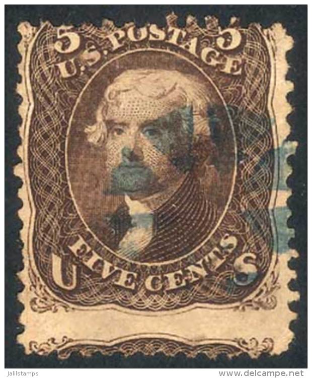 Sc.76, With Mute "circle Of 8 Wedges" Cancel In Blue, Very Nice, Catalog Value US$130. - Other & Unclassified