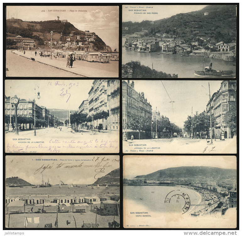 SAN SEBASTIAN: 55 Old Postcards With Very Interesting Views, General Quality Is Fine To VF, Very Good Lot With High... - Sonstige & Ohne Zuordnung