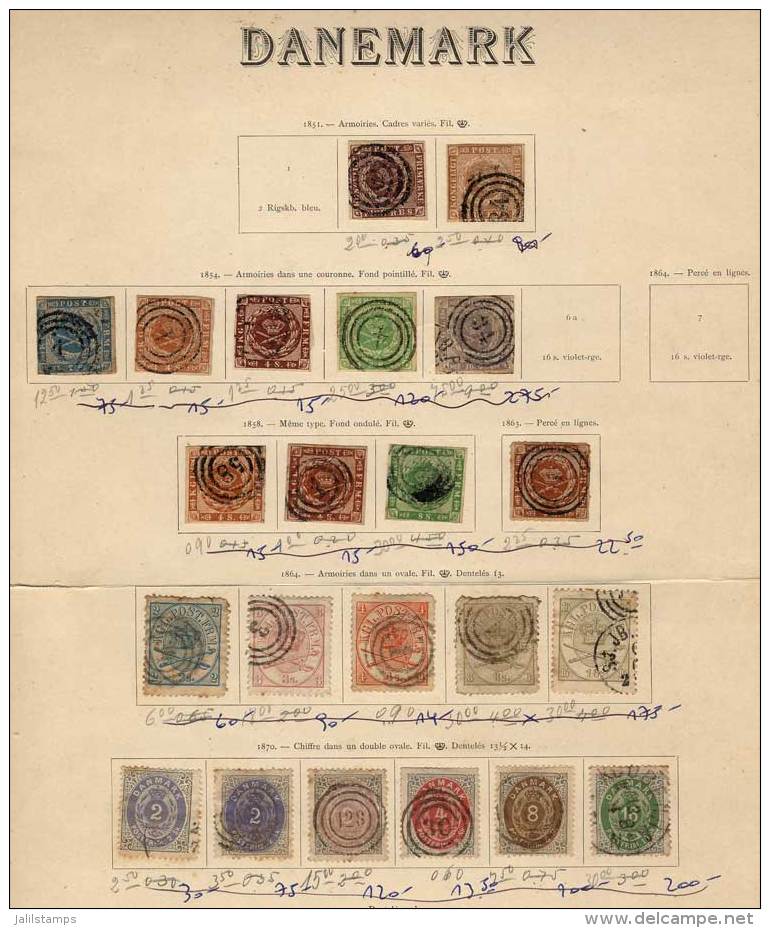 Very Old Collection On Yvert Album Pages, With Many Scarce Stamps. General Quality Is Fine, Although Some Stamps... - Other & Unclassified