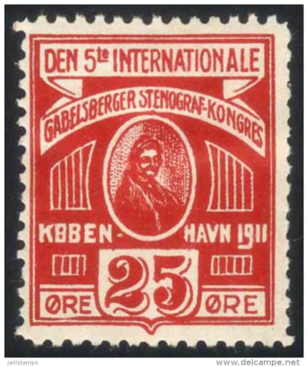 Old Cinderella: 5th Intl. Gabelsberger Shorthand Congress, Copenhagen 1911, VF Quality! - Autres & Non Classés