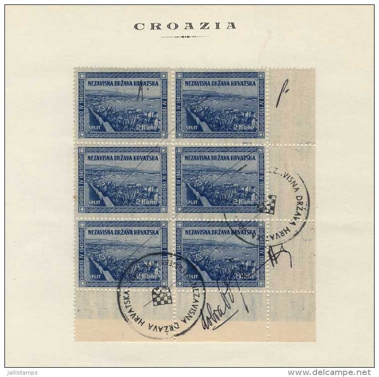 1951, Government In Exhile, 1K. To 30K., Collection On 30 Album Pages, Including Essays, Proofs, Varieties:... - Croatia