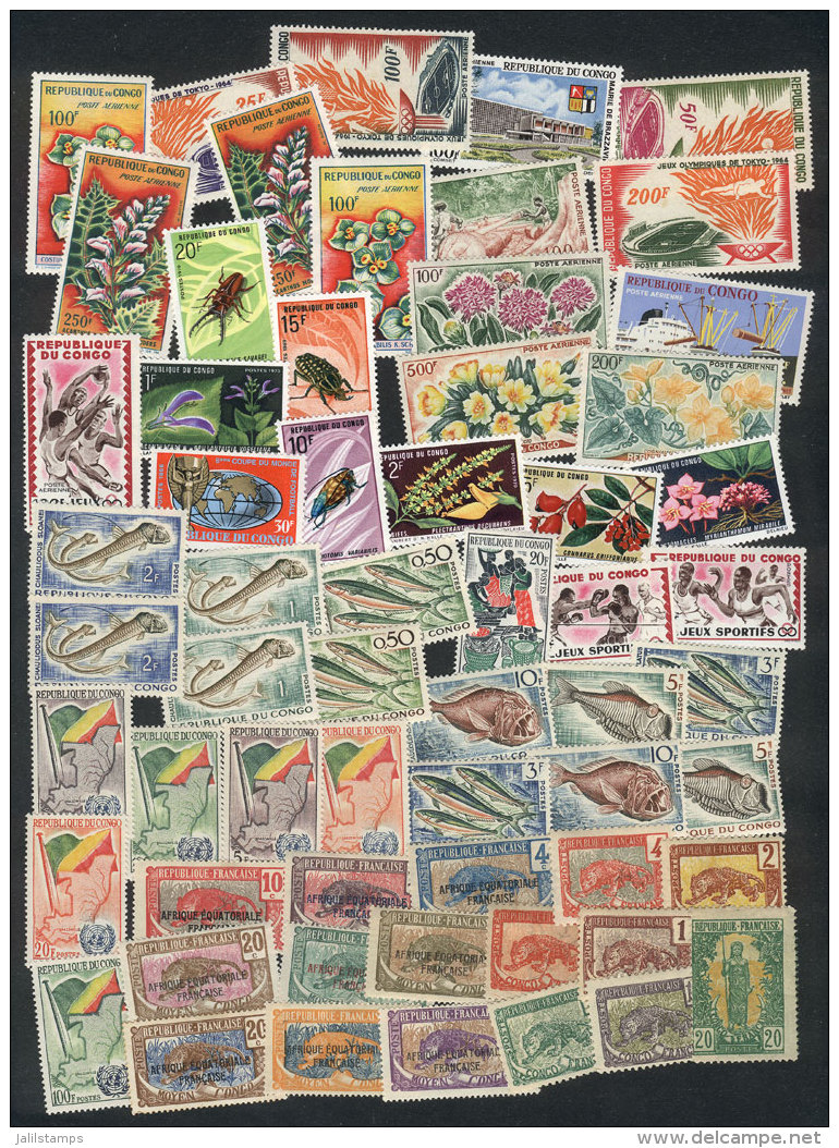 Lot Of VERY THEMATIC Mint Stamps And Sets, In General Of Very Fine Quality (many Are Unmounted). Yvert Catalog... - Collections