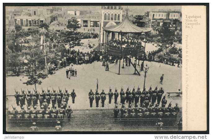 IQUIQUE: Open-air Mass (N&ordm;1), Editor Kirsinger &amp; C&iacute;a, Circa 1905, Unused, Excellent! - Chili