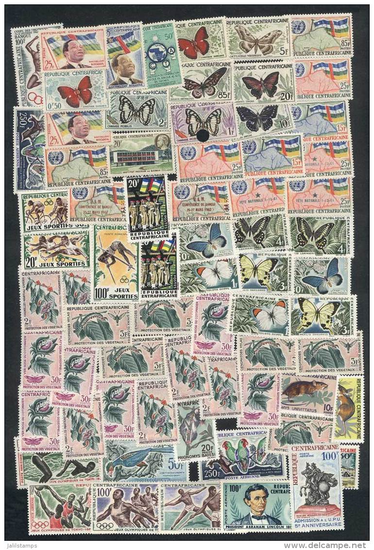 Lot Of VERY THEMATIC Stamps And Sets, Never Hinged And Of Very Fine Quality. Yvert Catalog Value Over Euros 90. - Centraal-Afrikaanse Republiek