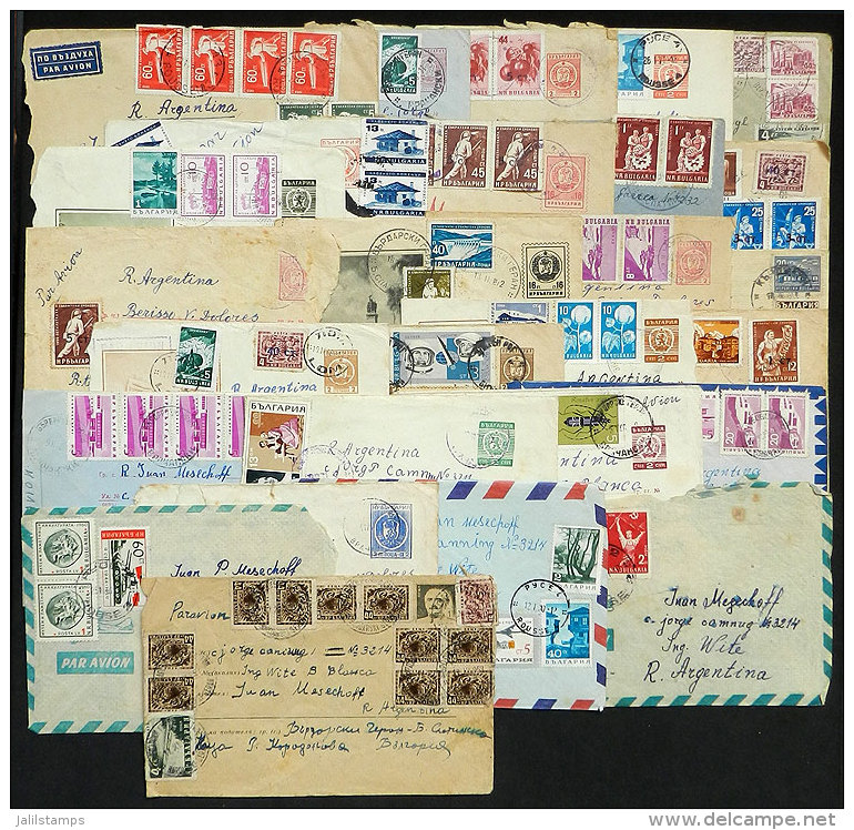 27 Covers Sent To Argentina In 1960s/70s, Including Some Very Handsome Pieces, Some Postal Stationeries With Very... - Otros & Sin Clasificación