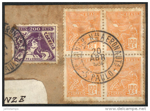 Fragment Of Cover With Interesting Aeronautic Cancel Of 20/AP/1934, VF Quality - Other & Unclassified