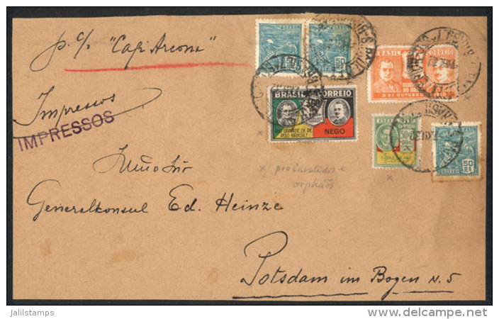 Front Of Cover With Printed Matter Sent To Germany On 7/DE/1932, Franked With 60Rs., Very Interesting! - Other & Unclassified