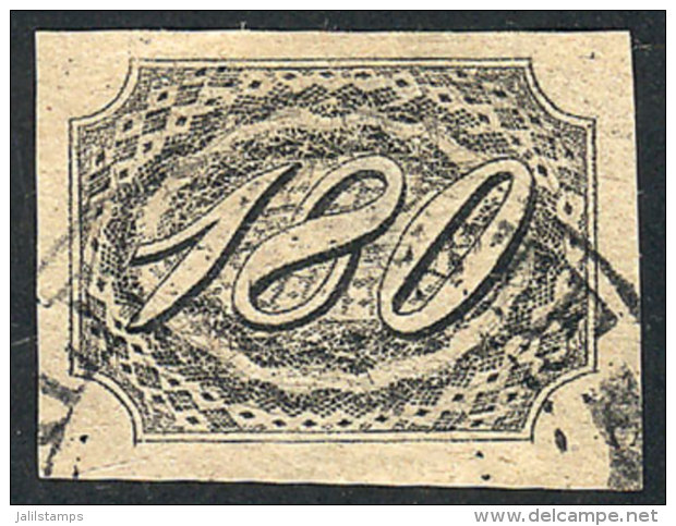 Sc.11, 1844/6 180R. Black, Used, Very Wide Margins And Very Fresh, With A Small Thin On Back Virtually... - Sonstige & Ohne Zuordnung