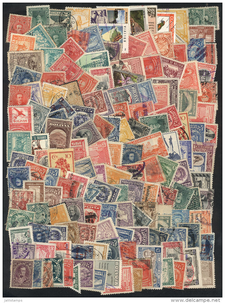 Lot Of Several Hundreds Stamps Of Varied Periods, Most Used, Very Fine General Quality, Great Opportunity To Start... - Bolivië