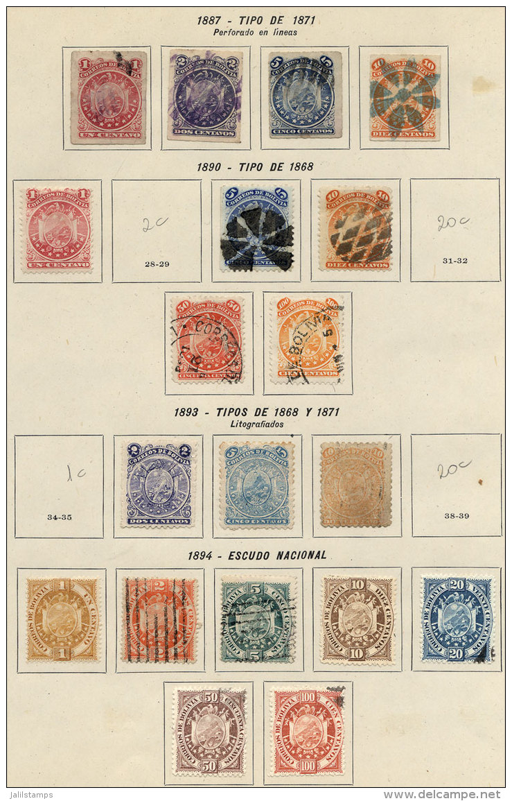 Old Collection With Some Interesting Stamps, Fine Quality, Low Start. - Bolivia