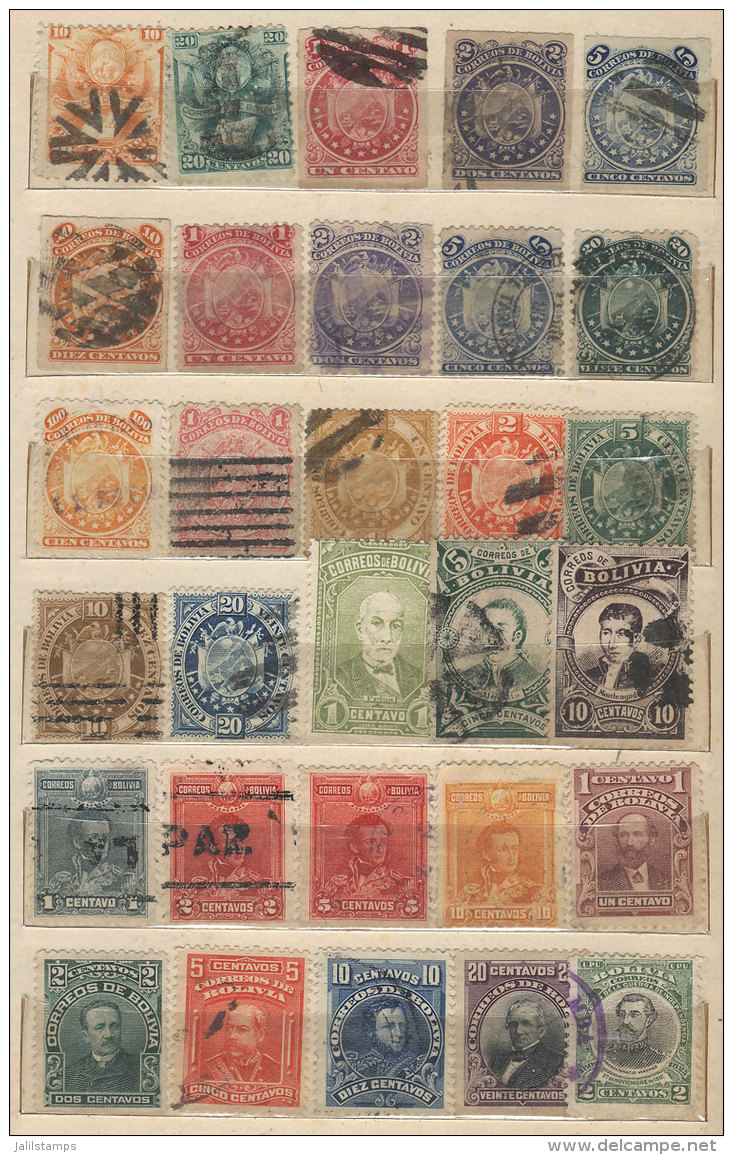 Stockbook With Interesting Accumulation Of Stamps, Very Fine General Quality, High Catalog Value, Low Start. - Bolivia
