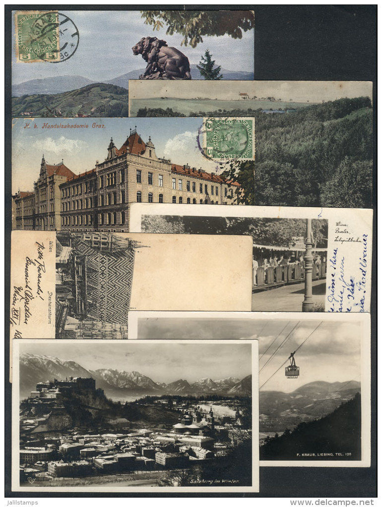 7 Old Postcards With Good Views, VF General Quality, Low Start. - Otros & Sin Clasificación