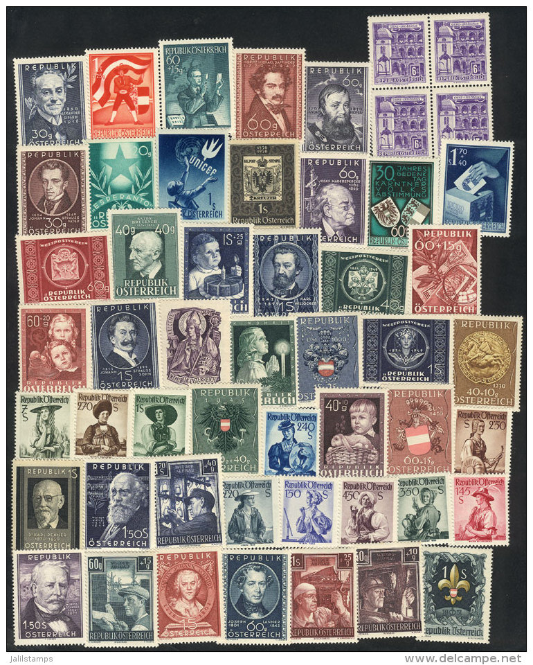 Lot Of Interesting Stamps, Most Commemorative, MNH Or Very Lightly Hinged, Almost All Of Very Fine Quality. Yvert... - Sonstige & Ohne Zuordnung