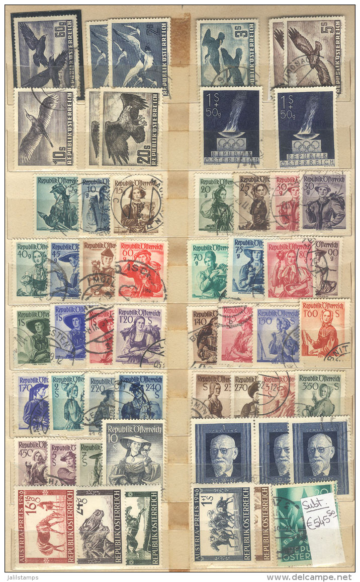 Very Good Stock Of Used Stamps Of Very Fine Quality In Old Stockbook, Including A Number Of Good Values And... - Collections