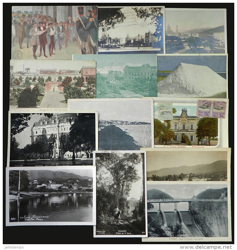 13 Old Postcards, With Some Very Good And Rare Views, General Quality Is Fine To VF, Low Start! - Argentina