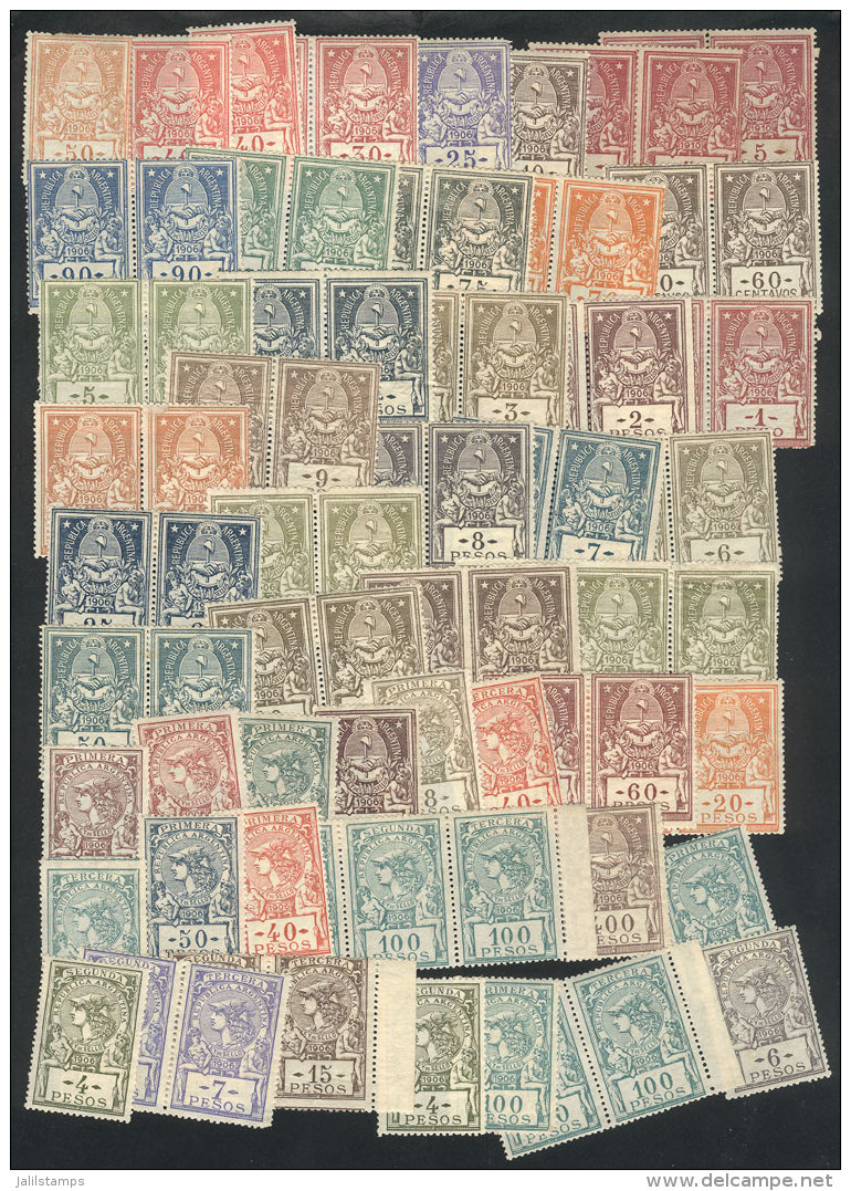 NATIONAL TAXES: Several Hundreds Old Revenue Stamps, Most MNH And Of Excellent Quality, Including High Values And... - Other & Unclassified