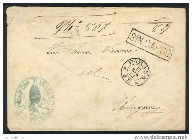 Official Cover With Handstamp Of The Sender "Bishopric Of Parana", Sent To Concepci&oacute;n Del Uruguay On... - Other & Unclassified