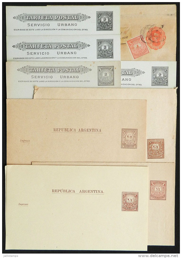 8 Varied Postal Cards And Wrappers, Interesting! - Postal Stationery