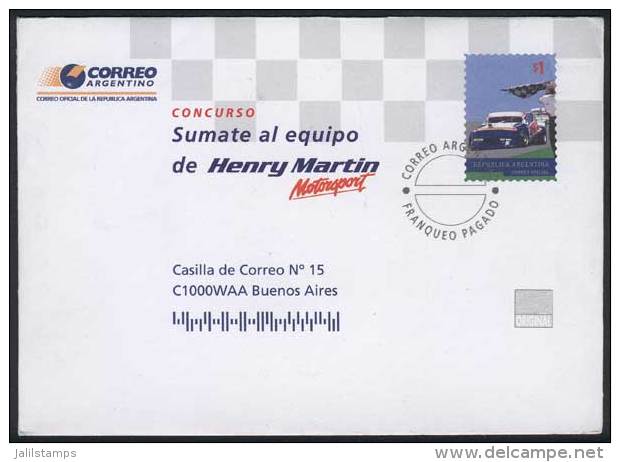 GJ.31 PS Envelope, Precancelled To Be Used In A Contest "Sumate Al Equipo De Henry Martin Motorsport", VF, Scarce! - Postal Stationery