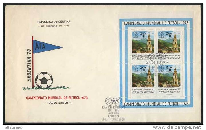 GJ.26, 1978 Football World Cup On First Day Cover, VF! - Blocks & Sheetlets