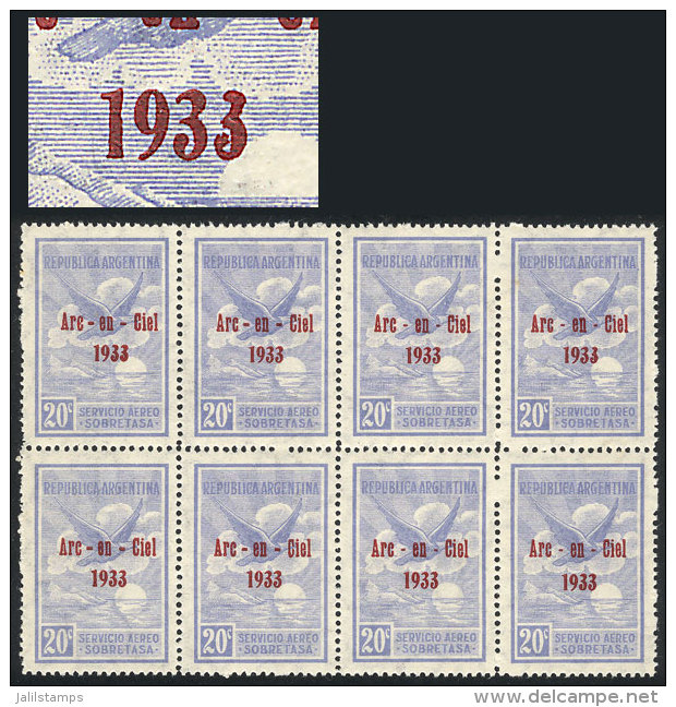 GJ.2, 20c. Private Issue Of Air France For The Arrival At Buenos Aires Of The Airplane ARC-EN-CIEL, Pilot Jean... - Airmail