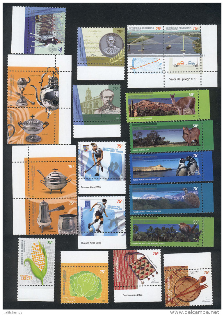GJ.3267/3344 (without 3276/81, HB.148/53, 3300/3), Commemorative Issues Of The Year 2003, Almost Complete, Never... - Andere & Zonder Classificatie