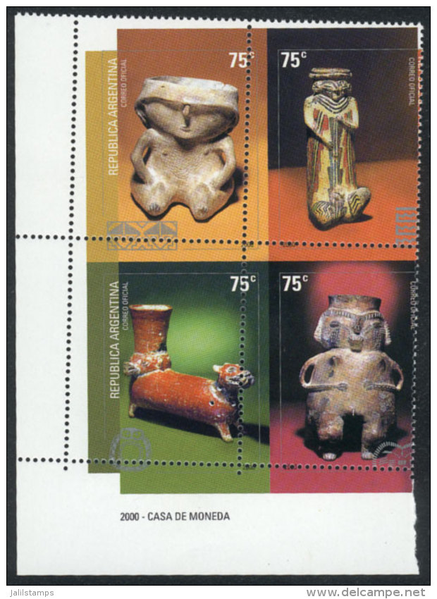 GJ.3101/4, 2000 Artistic Pieces Of Various Indigenous Cultures, Set Of 4 Values In Block Of 4 With VARIETY:... - Sonstige & Ohne Zuordnung