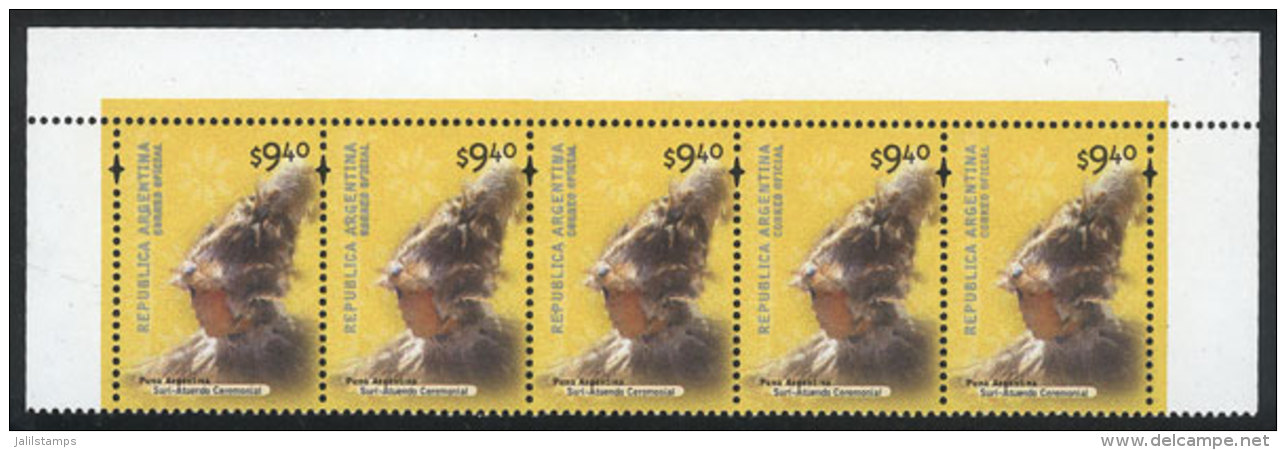 GJ.3098b, Strip Of 5, Top Row Of The Sheet, MNH, VF Quality! - Andere & Zonder Classificatie