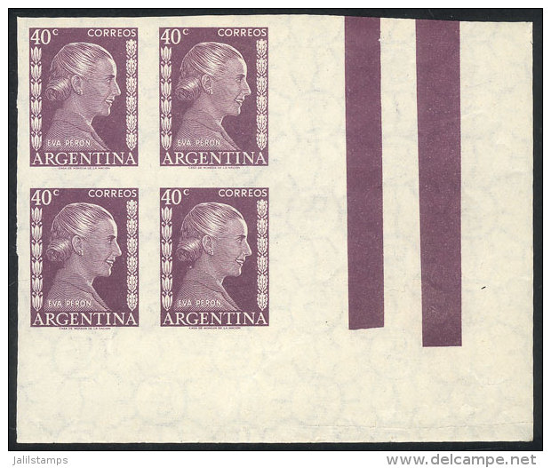 GJ.1008P, Imperforate Block Of 4, Sheet Corner, Fantastic! - Andere & Zonder Classificatie