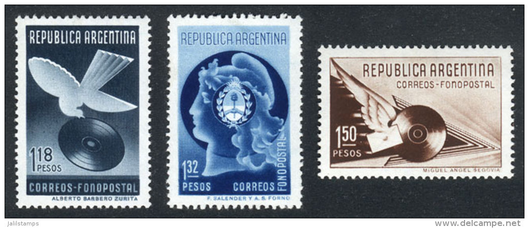 GJ.836/8, 1939 Fonopost, Compl. Set Of 3 Values, Mint Lightly Hinged, VF, Catalog Value US$75. - Otros & Sin Clasificación