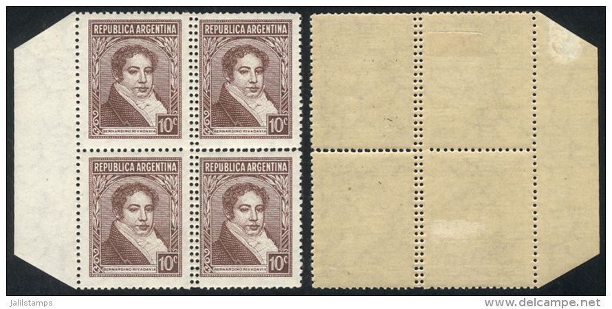 GJ.774A, Block Of 4 With DOUBLE VERTICAL PERFORATION Variety, VF! - Otros & Sin Clasificación