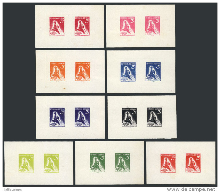 GJ.723, 1932 3c. Congress Of Cold Techniques, Proofs Printed With The First Original Plate, Not Accepted, Multiple... - Sonstige & Ohne Zuordnung