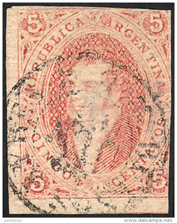 GJ.27, 6th Printing Imperforate, With 2 Immense Margins, Catalog Value US$250, Low Start! - Gebruikt