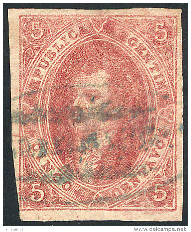 GJ.25SD, 4th Printing, IMPERFORATE Variety (escaped The Perforating Machine), Also On Thick Paper, Lightly Mulatto,... - Gebraucht
