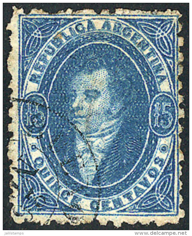 GJ.24, 15c. Worn Impression, Example Of VF Quality! - Used Stamps