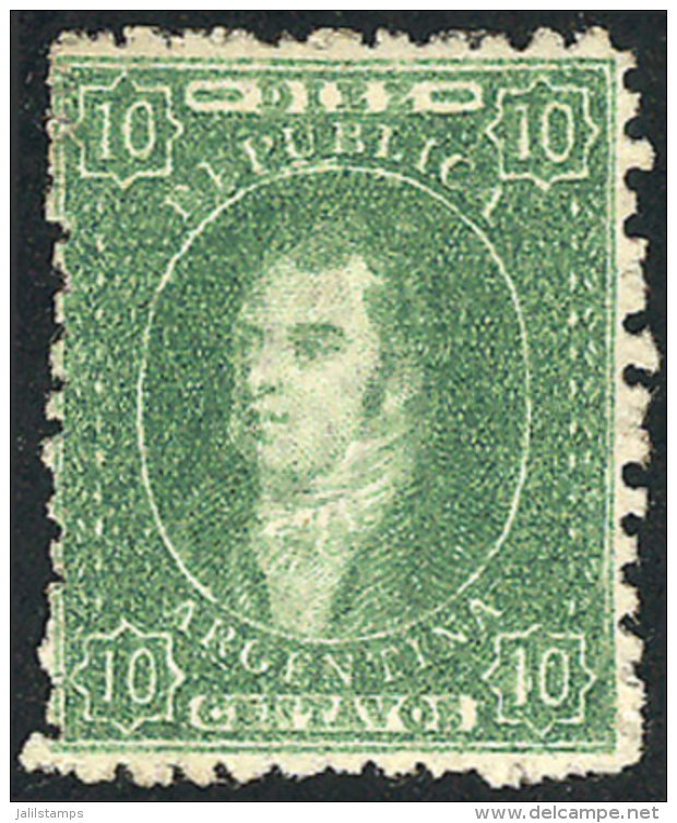 GJ.23, 10c. Green, Dull Impression, Mint, VF Quality! - Unused Stamps