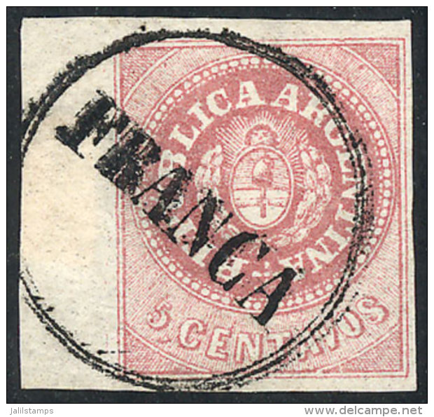 GJ.7, Fantastic Example With Left Sheet Margin, And FRANCA Cancel Of Concordia Almost Complete, Superb, Rare! - Usados